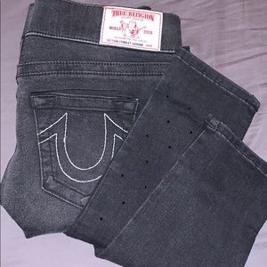 True Religion Rhinestone Legging Black